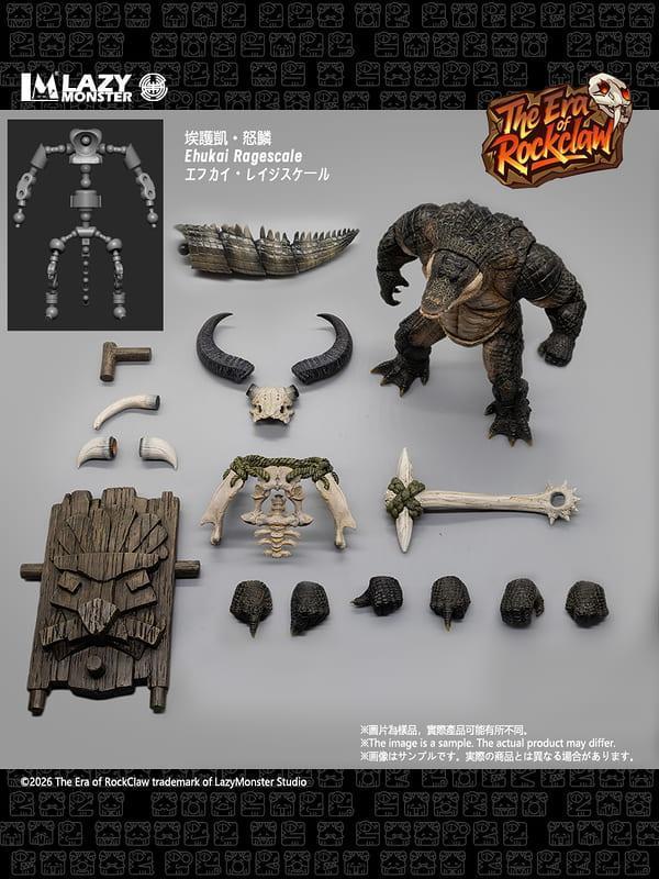 【2026/12月預購】懶工作室 岩爪紀元 第一波 鱷魚 怒鱗 沼牙蠻顱 可動人偶 懶工作室 岩爪紀元 第一波 鱷魚 怒鱗 沼牙蠻顱 可動人偶