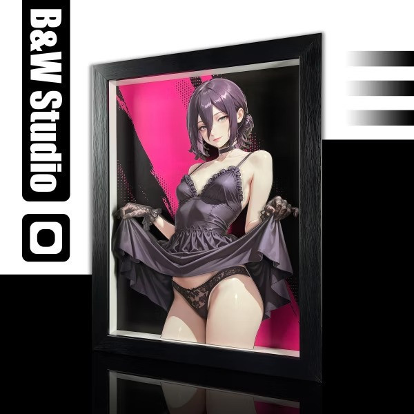 【預購】黑白畫映B&W《蕾潔》立體裝飾畫 鏈鋸人 黑白畫映B&W《蕾潔》立體裝飾畫 鏈鋸人