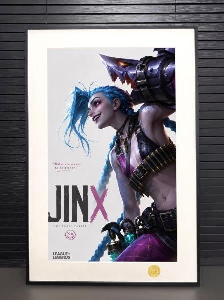 【預購】H2《暴走蘿莉》JINX裝飾畫 LOL英雄聯盟 H2《暴走蘿莉》JINX裝飾畫 LOL英雄聯盟