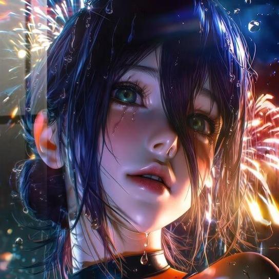 【預購】橘子《遲暮花火》蕾潔裝飾畫 鏈鋸人 橘子《遲暮花火》蕾潔裝飾畫 鏈鋸人