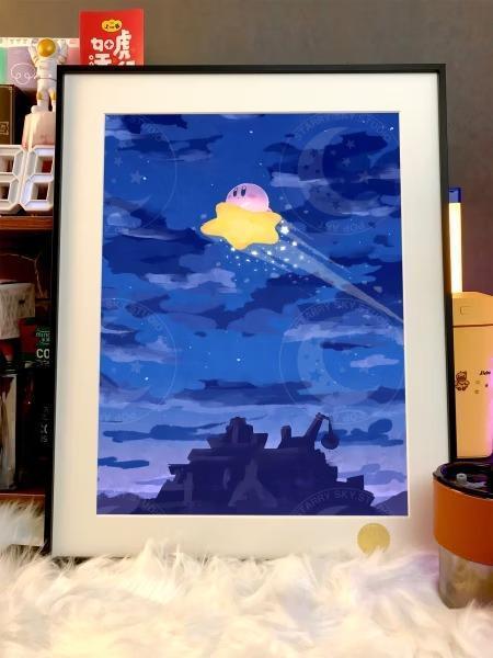 【預購】星空《流星卡比》裝飾畫 星之卡比 星空《流星卡比》裝飾畫 星之卡比