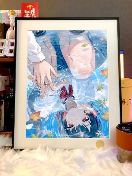 【預購】星空《鯊魚妹倒影》裝飾畫 絕區零 星空《鯊魚妹倒影》裝飾畫 絕區零