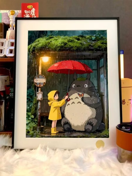 【預購】星空《雨夜龍貓》裝飾畫 宮崎駿吉卜力龍貓 星空《雨夜龍貓》裝飾畫 宮崎駿吉卜力龍貓