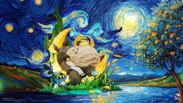 【預購】Raven渡鴉 星空下的龍貓 藝術家系列 第一款 宮崎駿吉卜力龍貓 Raven渡鴉 星空下的龍貓 藝術家系列 第一款 宮崎駿吉卜力龍貓