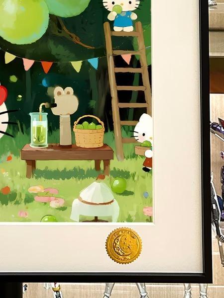 【預購】星空《青提 kitty》裝飾畫 Hello Kitty 星空《青提 kitty》裝飾畫 Hello Kitty