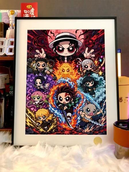 【預購】星空《大眼鬼滅》裝飾畫 鬼滅之刃 星空《大眼鬼滅》裝飾畫 鬼滅之刃