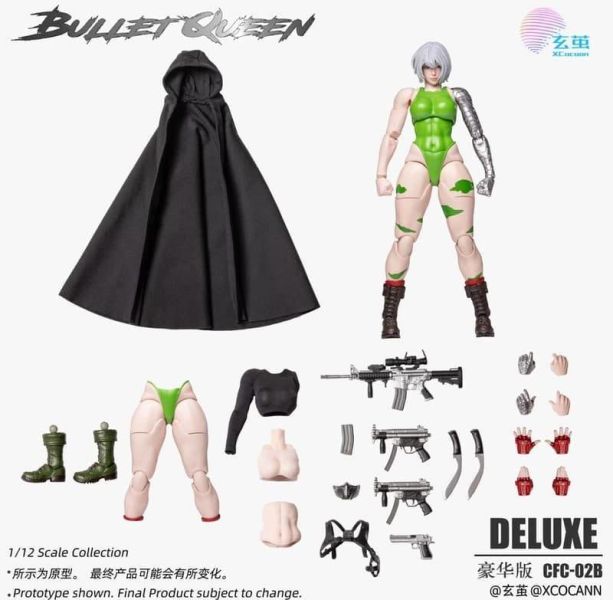 【2026/12月預購】玄繭工作室 賽博鬥士俱樂部 子彈皇后 標準版 豪華版 1/12可動人偶 【標準版】【豪華版】 玄繭工作室 賽博鬥士俱樂部 子彈皇后 標準版 豪華版 1/12可動人偶