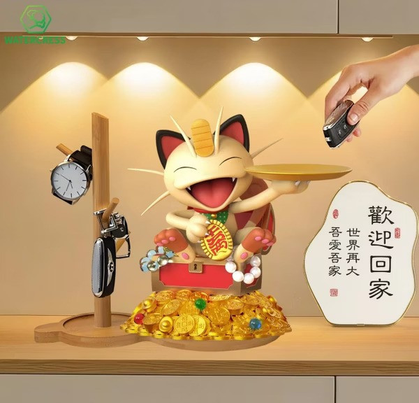 【預購】Watercress模玩 招財收納喵喵 寶可夢 Watercress模玩 招財收納喵喵 寶可夢