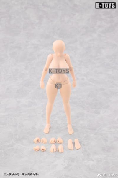 【2025/09月購】1/12 KT02A 日漫風豐滿女素體 白肌 1/12 KT02A 日漫風豐滿女素體 白肌