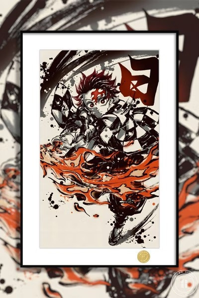 【預購】H2《灶門炭治郎》鬼滅之刃鬼殺隊火之神神樂動漫二次元裝飾畫 H2《灶門炭治郎》鬼滅之刃鬼殺隊火之神神樂動漫二次元裝飾畫