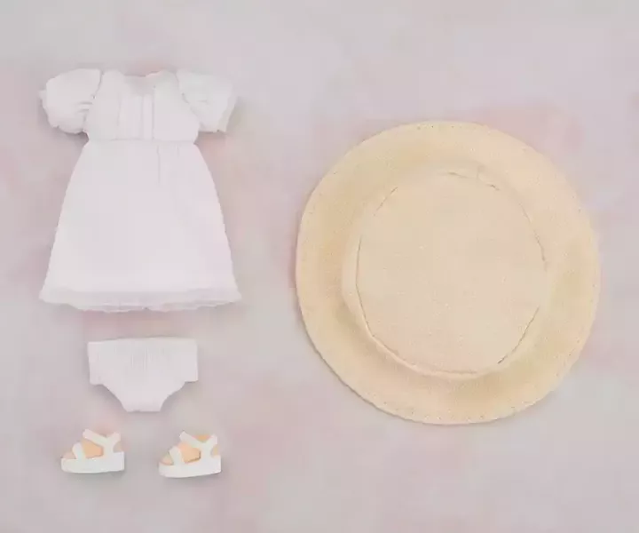 【2026/07月預購】黏土娃 服裝組 簡約連身裙 白色 黏土娃 服裝組 簡約連身裙 白色