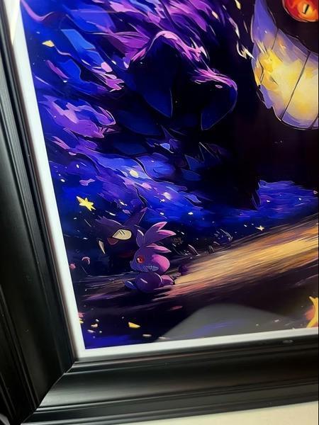 【預購】阿喵畫社《幽夜耿鬼》裝飾畫 寶可夢神奇寶貝 阿喵畫社《幽夜耿鬼》裝飾畫 寶可夢神奇寶貝