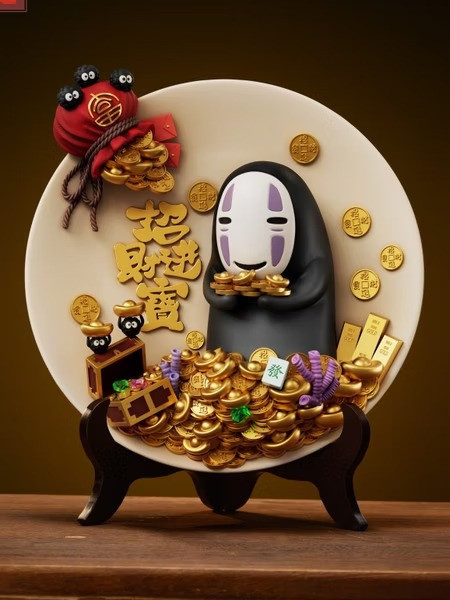 【預購】發工作室 招財無臉男擺件 宮崎駿吉卜力神隱少女千與千尋 發工作室 招財無臉男擺件 宮崎駿吉卜力神隱少女千與千尋