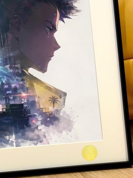 【預購】星空《露西剪影》裝飾畫 電馭叛客：邊緣行者 星空《露西剪影》裝飾畫 電馭叛客：邊緣行者