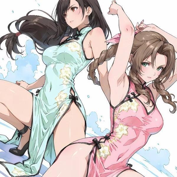 【預購】星空《蒂法&愛麗絲》裝飾畫 最終幻想 星空《蒂法&愛麗絲》裝飾畫 最終幻想