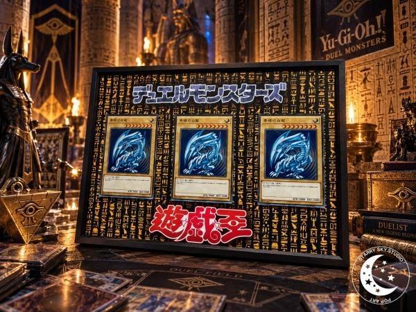 【預購】星空《三青眼白龍》冰箱貼創意畫 遊戲王 星空《三青眼白龍》冰箱貼創意畫 遊戲王