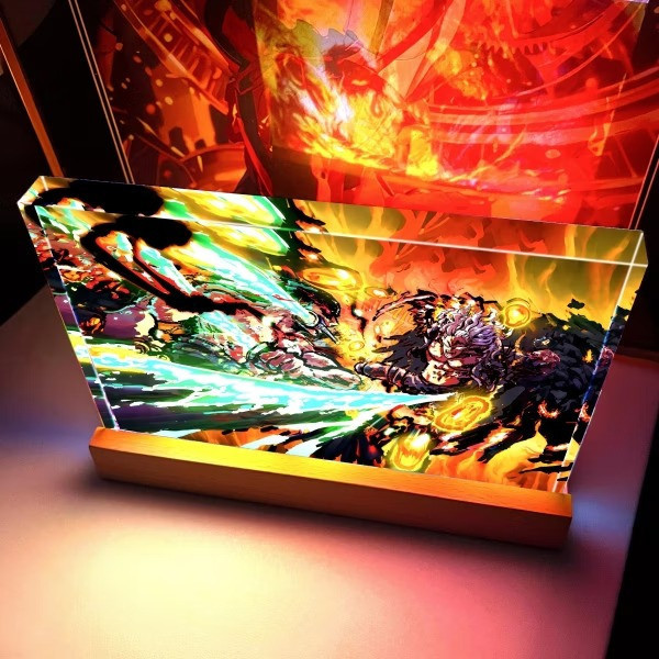 【預購】阿喵畫社《索隆VS燼》發光卡磚 海賊王 阿喵畫社《索隆VS燼》發光卡磚 海賊王