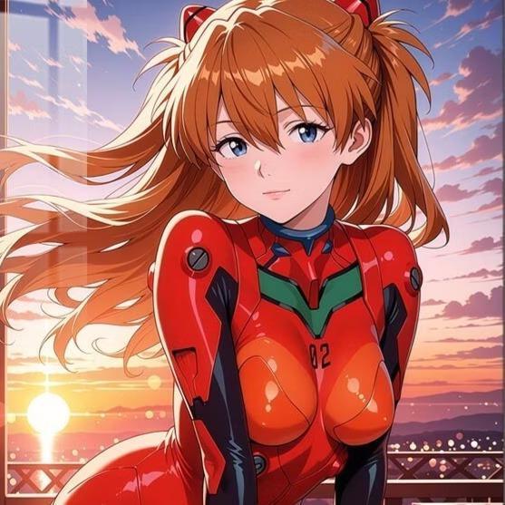 【預購】橘子《黃昏》明日香裝飾畫 EVA新世紀福音戰士 橘子《黃昏》明日香裝飾畫 EVA新世紀福音戰士