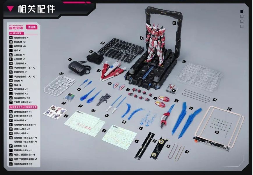 【現貨】千秋賞 MG 1/100 星海跡源 搖光破軍 瑤光 組裝模型進階版（機體+星耀地台+磁線感應燈） 千秋賞 MG 1/100 星海跡源 搖光破軍 瑤光 組裝模型進階版（機體+星耀地台+磁線感應燈）