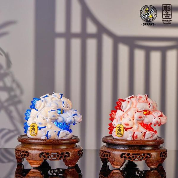 【現貨】12cm OFFART X 阿壬 百貓紅蓮 迷你招財頭雕 釉里紅 12cm OFFART X 阿壬 百貓紅蓮 迷你招財頭雕 釉里紅
