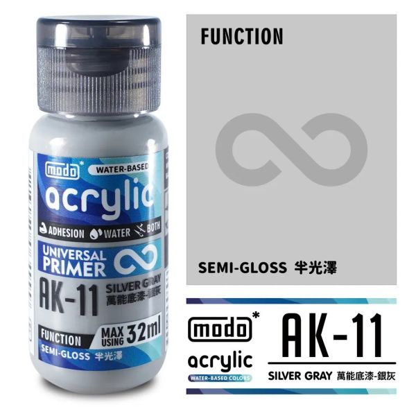 【2025/06預購】NEO水漆 AK11-萬用底漆-銀灰 (半光澤) NEO水漆 AK11-萬用底漆-銀灰(半光澤)
