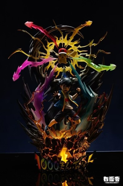 【預購】白噪音 1/8 小智皮卡丘Z招式 千萬伏特 寶可夢神奇寶貝繫列第一彈 白噪音 1/8 小智皮卡丘Z招式 千萬伏特 寶可夢神奇寶貝繫列第一彈