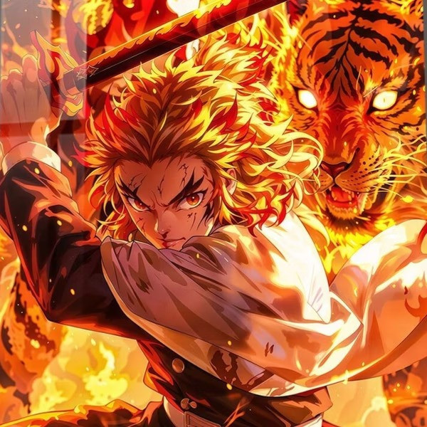 【預購】橘子《炎柱虎威》 煉獄杏壽郎 裝飾畫 鬼滅之刃 橘子《炎柱虎威》 煉獄杏壽郎 裝飾畫 鬼滅之刃