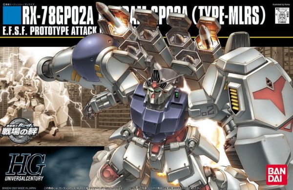【現貨】HGUC075 鋼彈試作二號機 GP02A MLRS配備 HGUC075 鋼彈試作二號機 GP02A MLRS配備