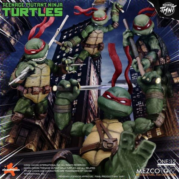 【2026/12月預購】Mezco toys one:12 忍者龜 MEZ75506 可動 4入套組 Mezco toys one:12 忍者龜 MEZ75506 可動 4入套組