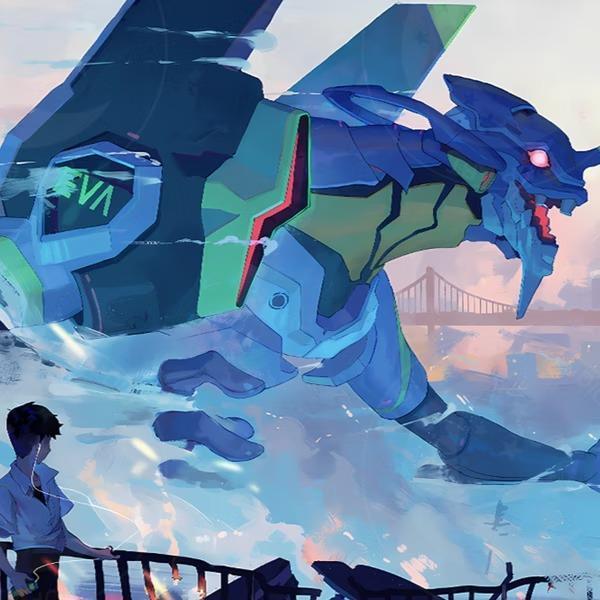 【預購】星空《迷霧初號機》裝飾畫 EVA新世紀福音戰士 星空《迷霧初號機》裝飾畫 EVA新世紀福音戰士