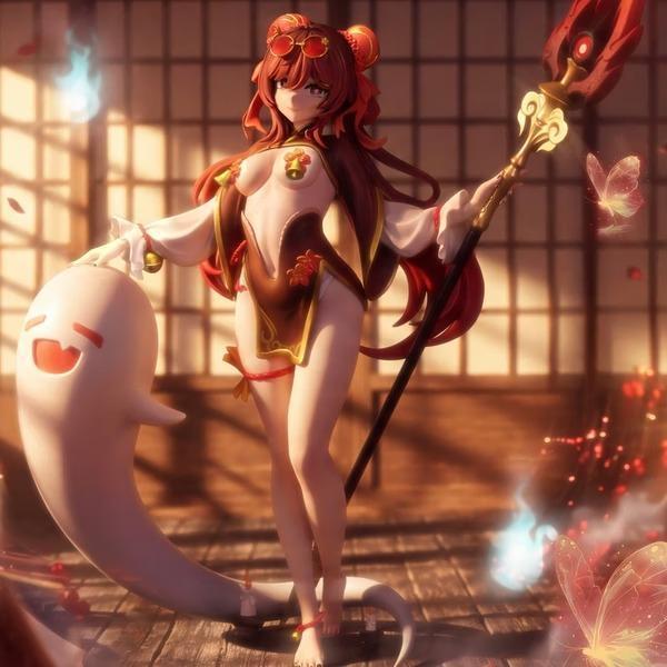 【預購】TANOSHII 1/6 小小道士 胡桃 原神 TANOSHII 1/6 小小道士 胡桃 原神