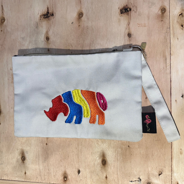 非洲元素電繡手拿小包 