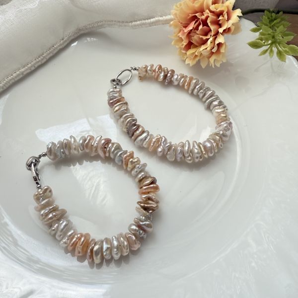 18手圍-糖果色疊打珍珠手環0251737 