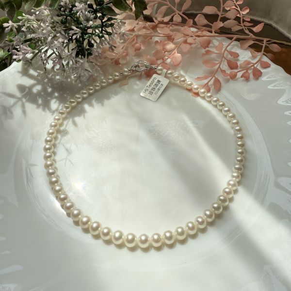 U24經典珍珠項鍊7-8mm 