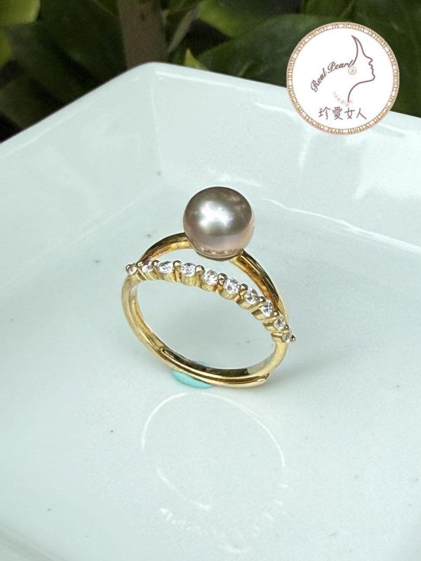 日式輕珠寶設計款戒指#rfp0019 輕珠寶戒指,珍珠戒指,淡水珍珠戒指