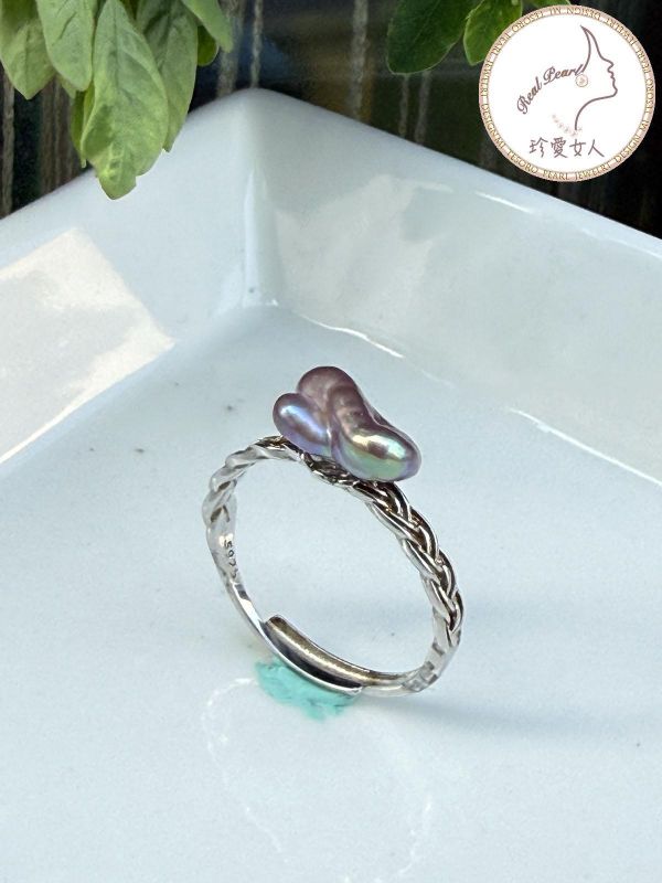 Iris幻彩珍珠戒淡水珍珠戒指#rfp0812 輕珠寶戒指,珍珠戒指,淡水珍珠戒指