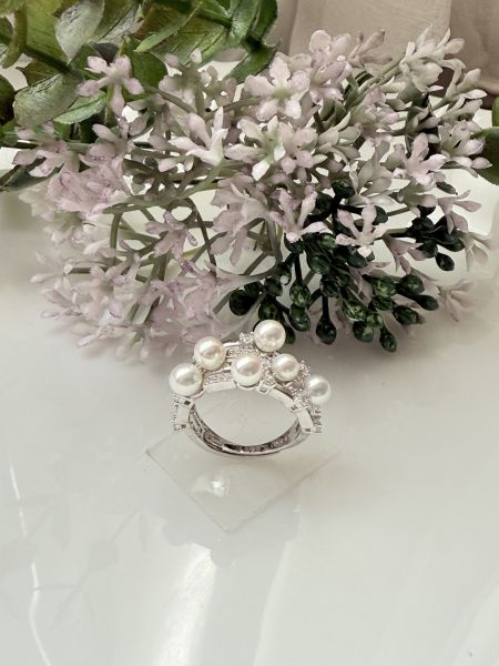 淡水AK珍珠戒指-多珠款#rfp0502 
