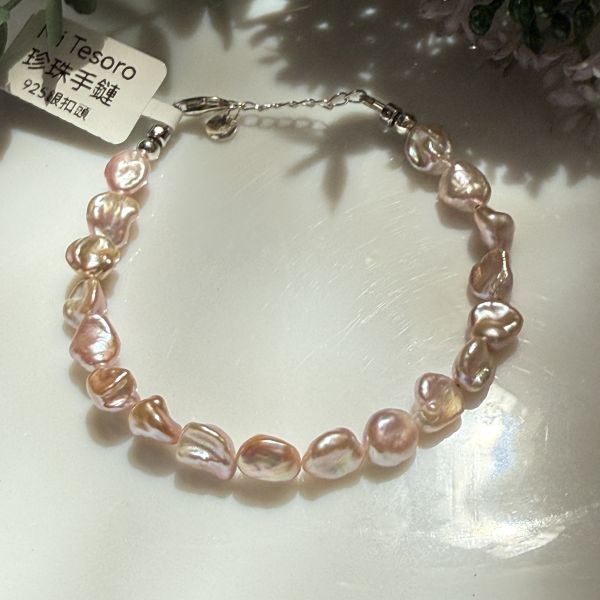 精品粉銀子手鍊0928 