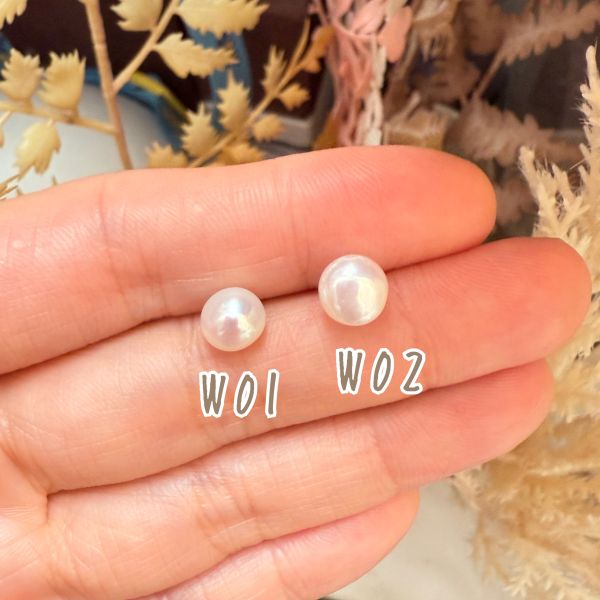 白亮小饅頭單支耳釘efc150w 