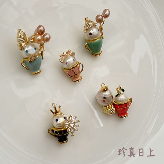小精靈墜子系列 珍珠墜子, pearl pendant