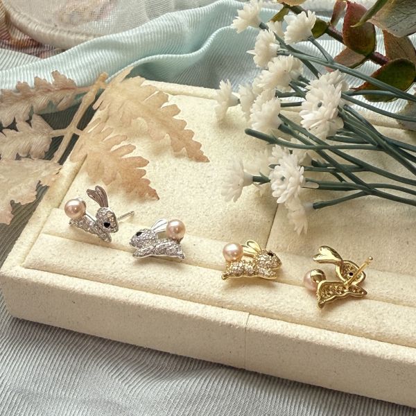 小兔子耳釘efws263 