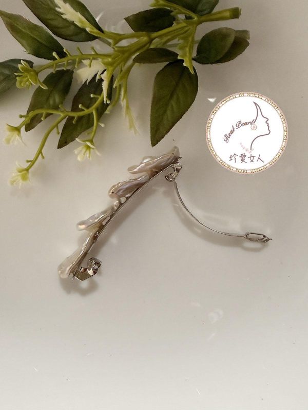 花瓣珍珠彈簧夾HR0008 髮夾/彈簧夾