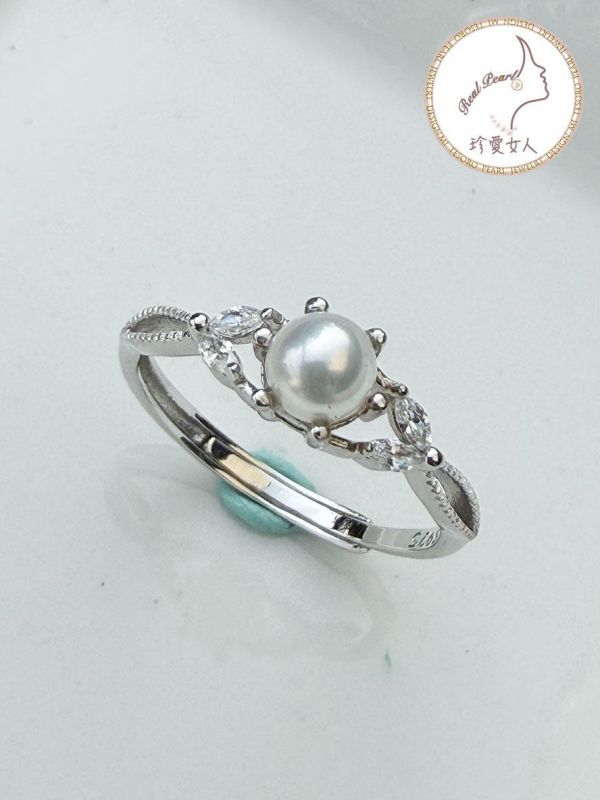 日式輕珠寶設計款戒指#rfp0827 輕珠寶戒指,珍珠戒指,淡水珍珠戒指