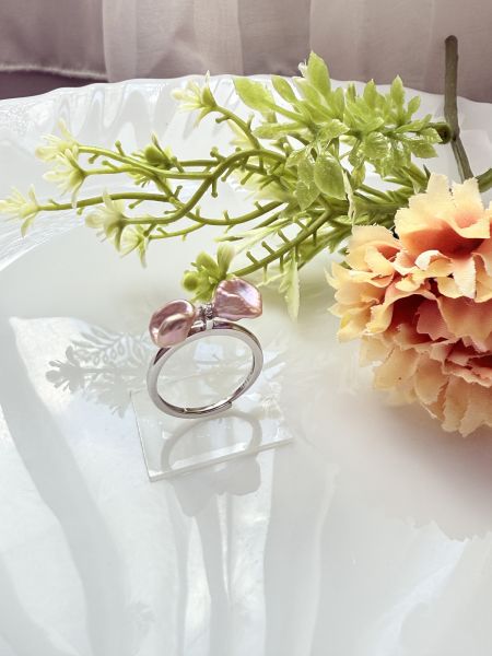 淡水珍珠戒指-啾啾款#rfp0320 