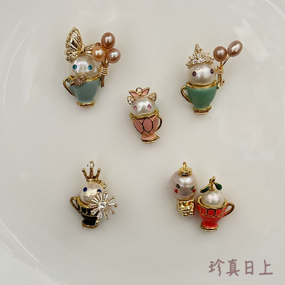 小精靈墜子系列 珍珠墜子, pearl pendant