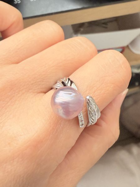 淡水珍珠戒指-個性款#rpe0924 