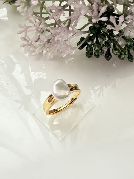 淡水珍珠戒指-個性款#rpe0912 