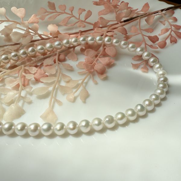 X07經典珍珠項鍊7-8mm 