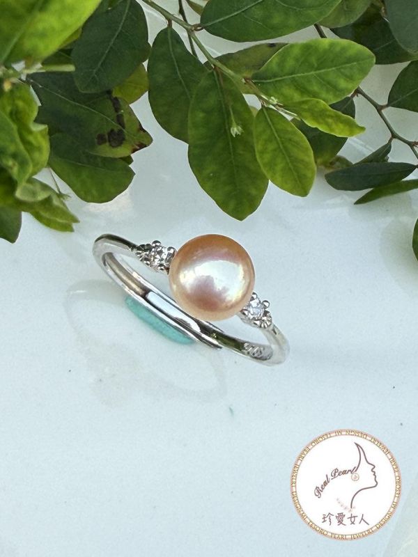 日常小精緻款戒指#rfp0818 輕珠寶戒指,珍珠戒指,淡水珍珠戒指