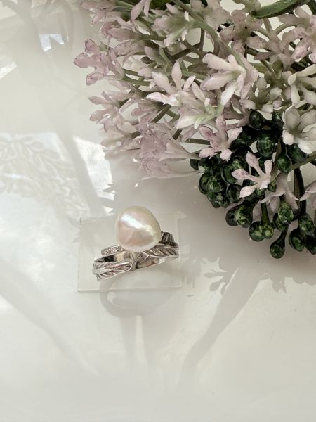 淡水珍珠戒指-個性款#rpe0923 